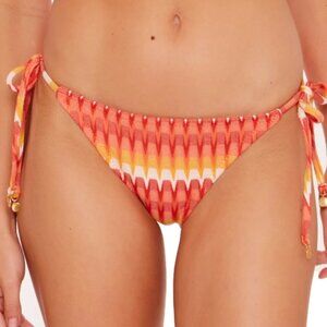 Trina Turk 'Sunray' Crochet Knit Side-Tie Bikini Bottom, Multicolor